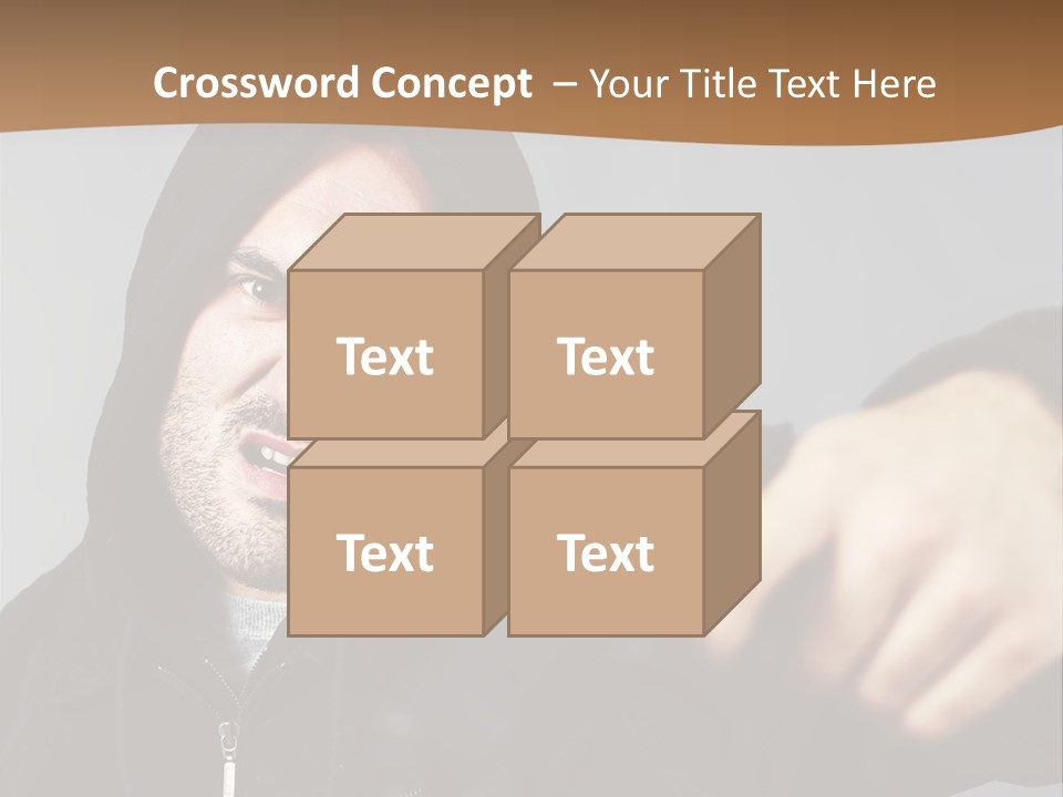 Gunman Male Terrorist PowerPoint Template