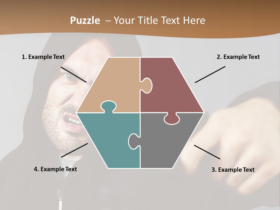 Gunman Male Terrorist PowerPoint Template