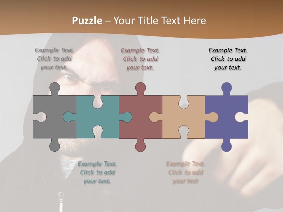 Gunman Male Terrorist PowerPoint Template