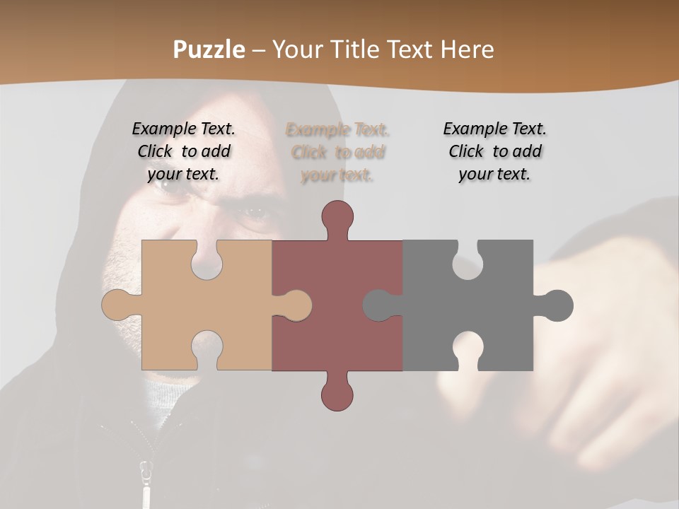 Gunman Male Terrorist PowerPoint Template