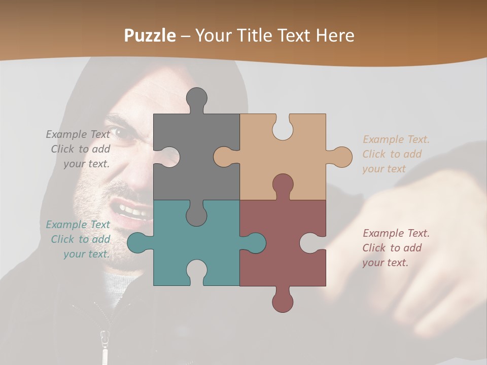 Gunman Male Terrorist PowerPoint Template