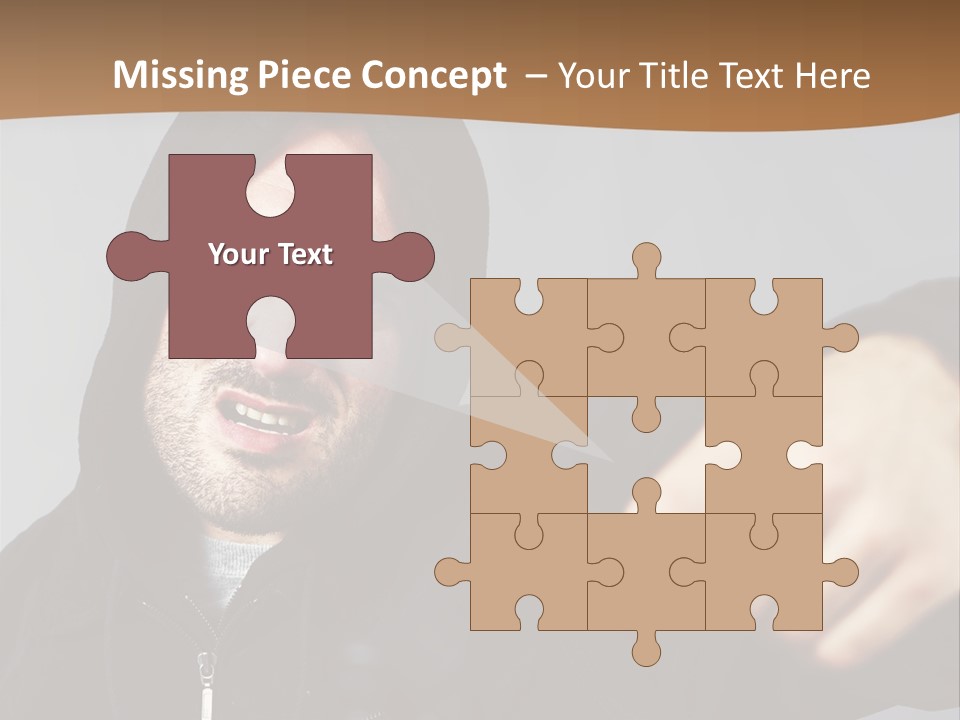 Gunman Male Terrorist PowerPoint Template