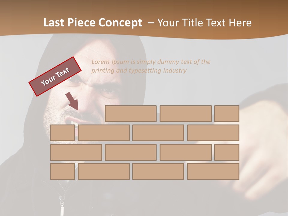 Gunman Male Terrorist PowerPoint Template