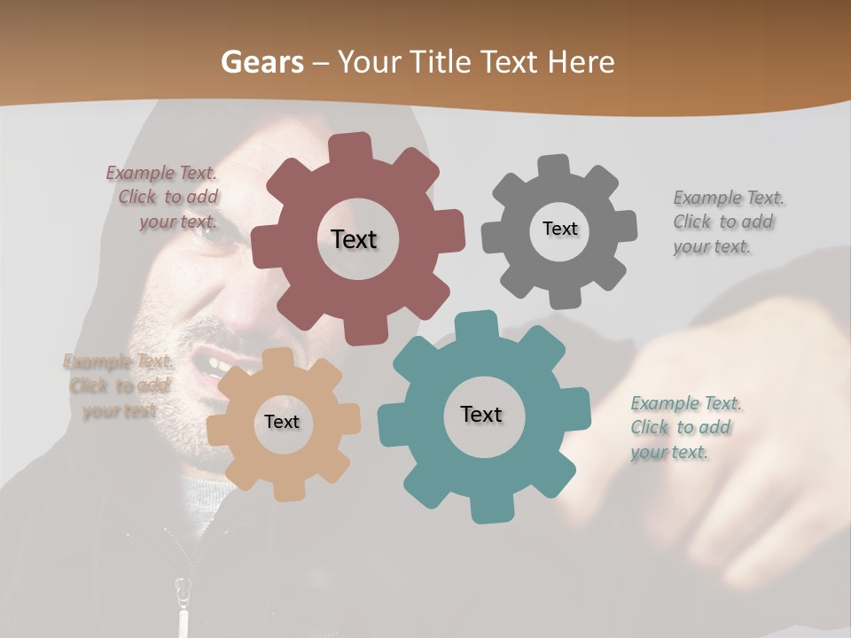Gunman Male Terrorist PowerPoint Template