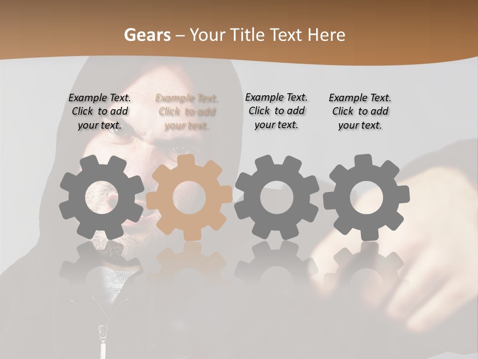 Gunman Male Terrorist PowerPoint Template