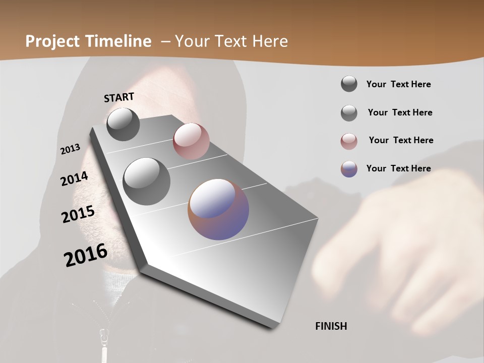 Gunman Male Terrorist PowerPoint Template