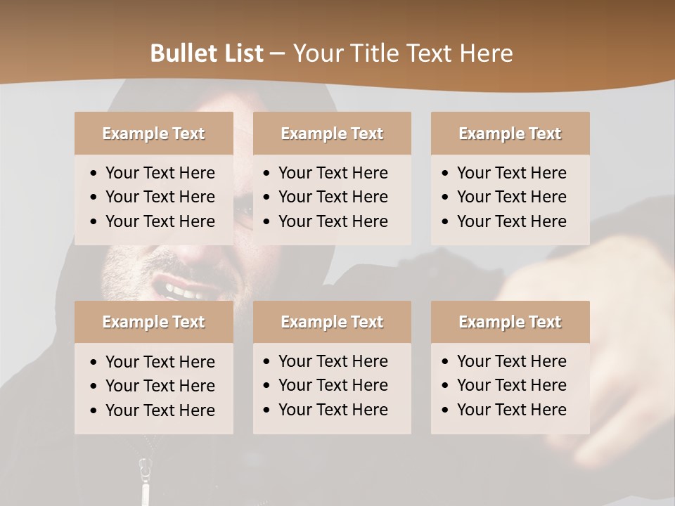 Gunman Male Terrorist PowerPoint Template