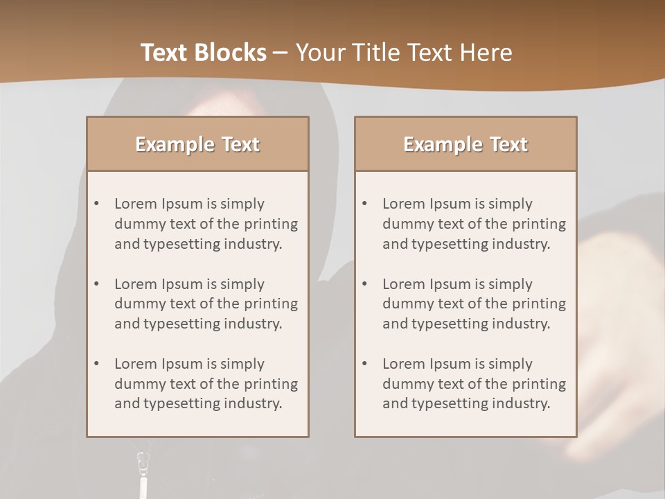 Gunman Male Terrorist PowerPoint Template