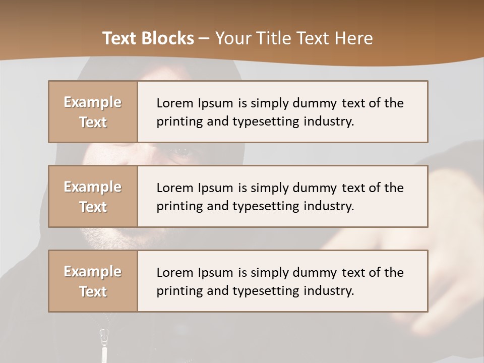 Gunman Male Terrorist PowerPoint Template