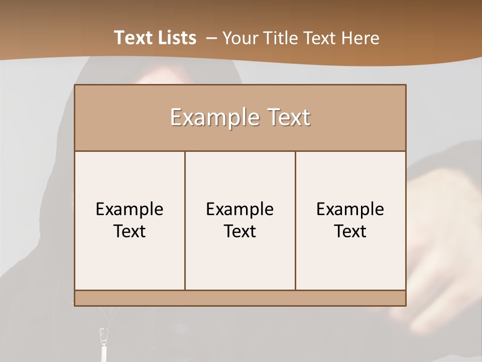 Gunman Male Terrorist PowerPoint Template