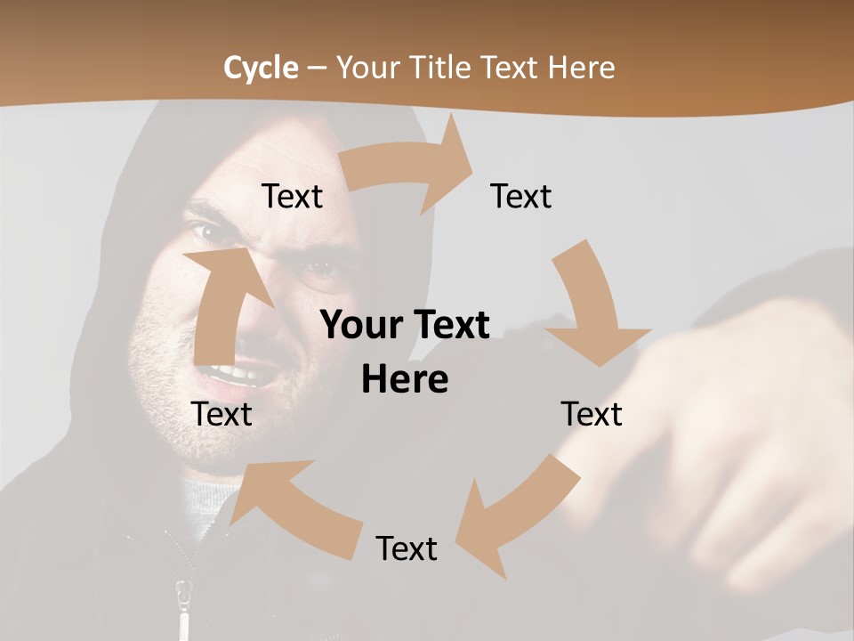 Gunman Male Terrorist PowerPoint Template