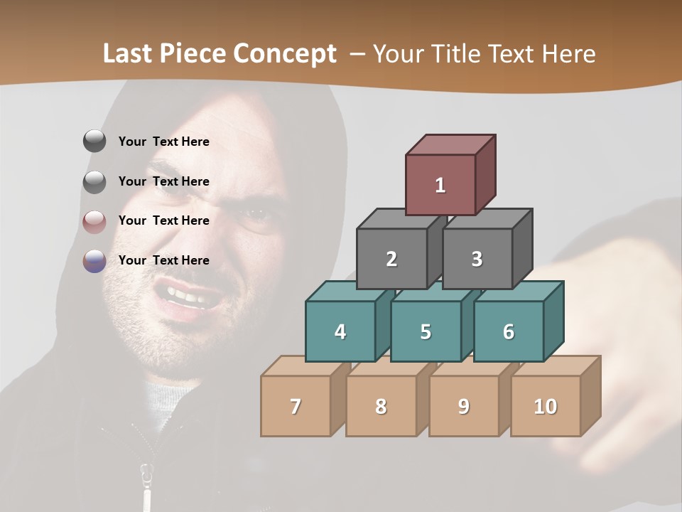 Gunman Male Terrorist PowerPoint Template