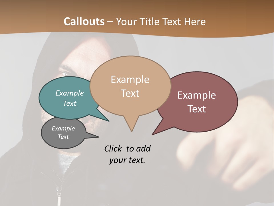Gunman Male Terrorist PowerPoint Template