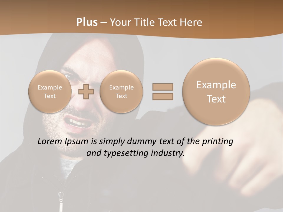 Gunman Male Terrorist PowerPoint Template