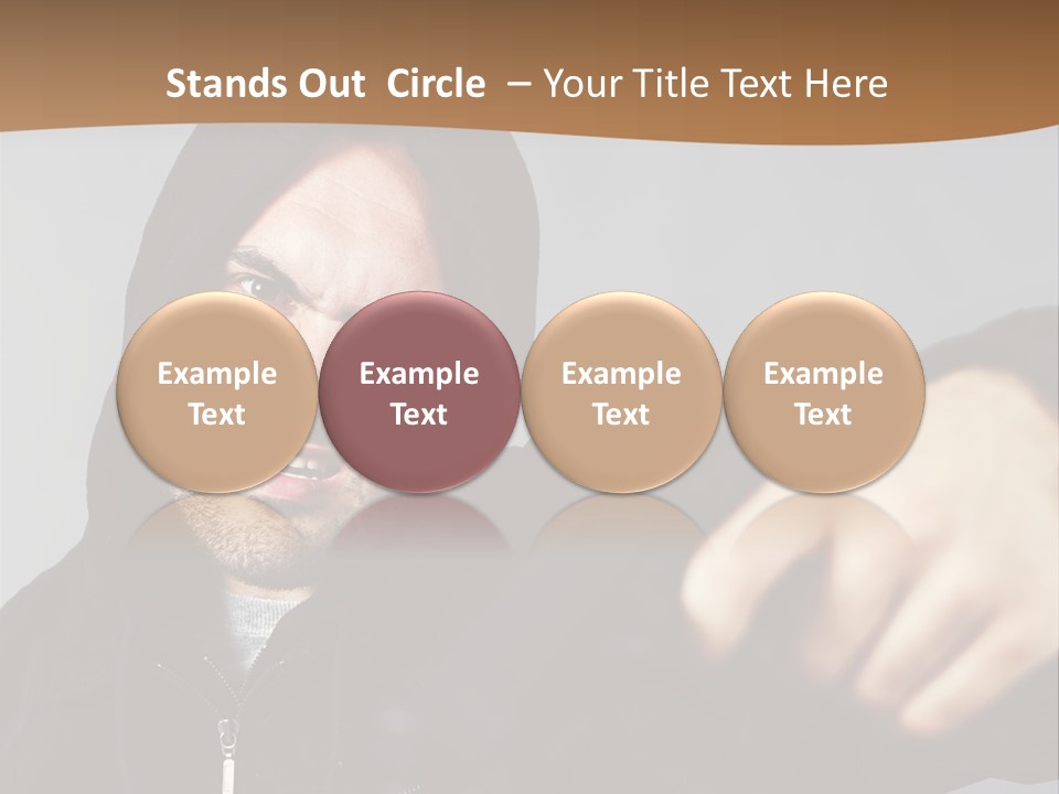 Gunman Male Terrorist PowerPoint Template