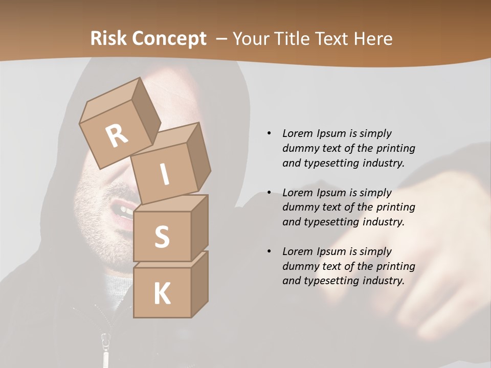 Gunman Male Terrorist PowerPoint Template