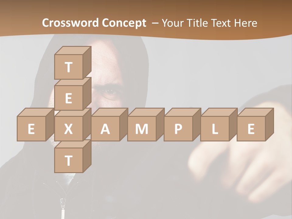 Gunman Male Terrorist PowerPoint Template