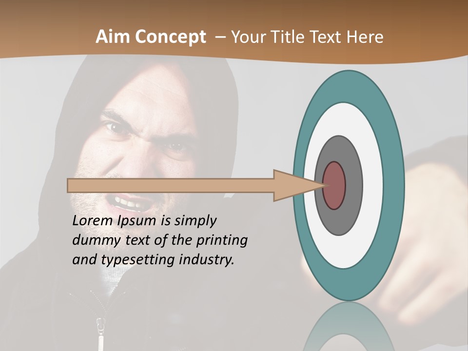 Gunman Male Terrorist PowerPoint Template