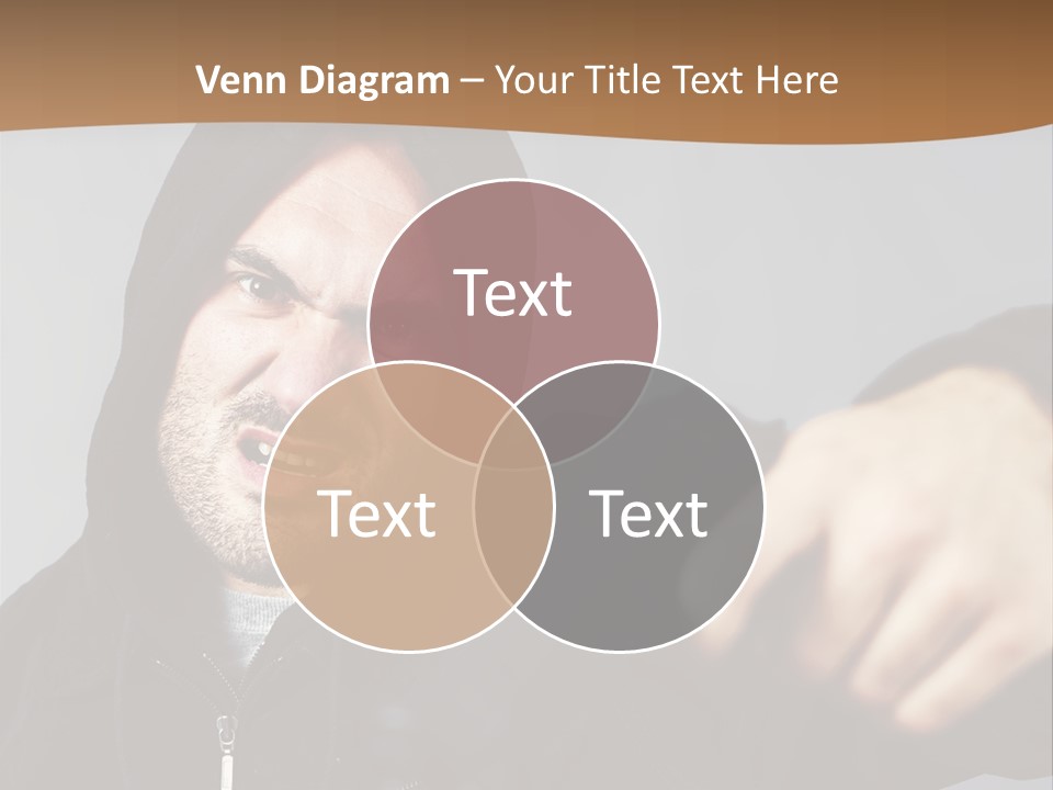 Gunman Male Terrorist PowerPoint Template