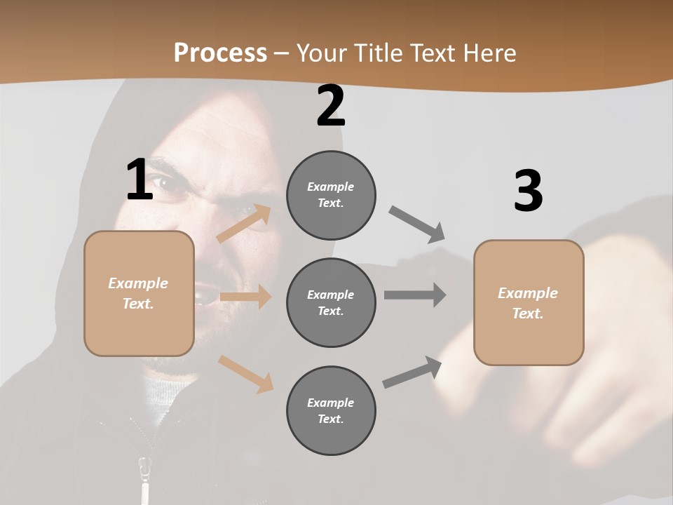 Gunman Male Terrorist PowerPoint Template