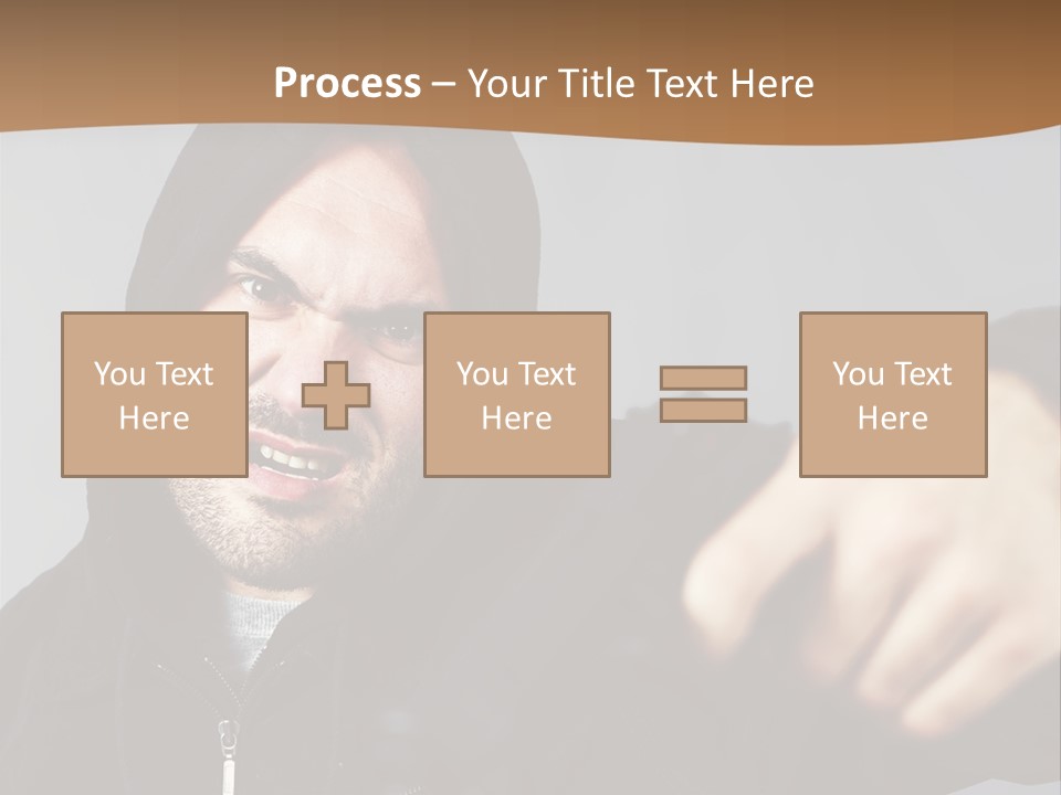 Gunman Male Terrorist PowerPoint Template