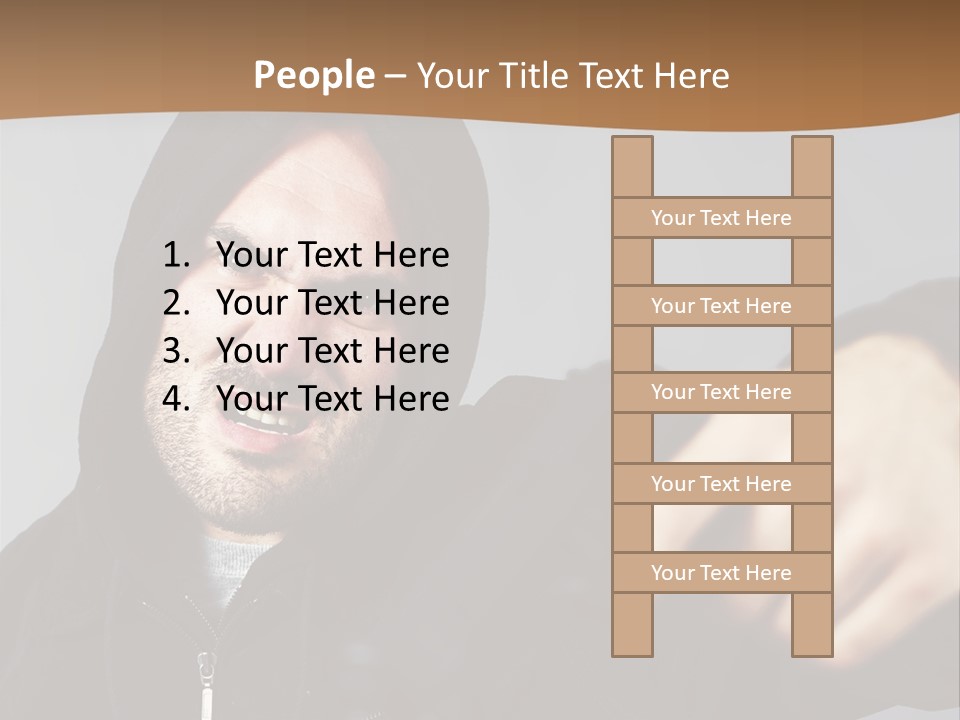 Gunman Male Terrorist PowerPoint Template