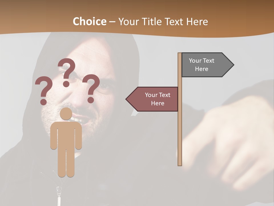 Gunman Male Terrorist PowerPoint Template