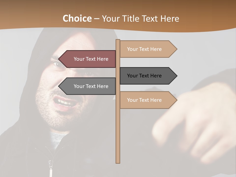 Gunman Male Terrorist PowerPoint Template