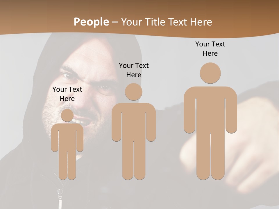 Gunman Male Terrorist PowerPoint Template