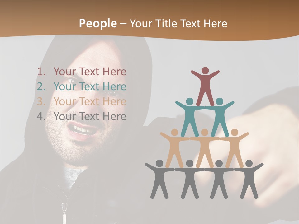 Gunman Male Terrorist PowerPoint Template