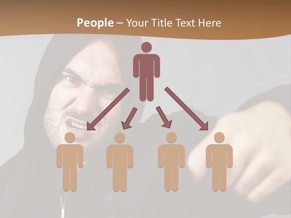 Gunman Male Terrorist PowerPoint Template