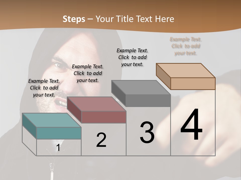 Gunman Male Terrorist PowerPoint Template