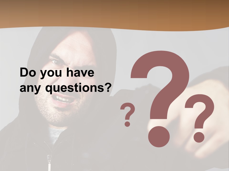 Gunman Male Terrorist PowerPoint Template