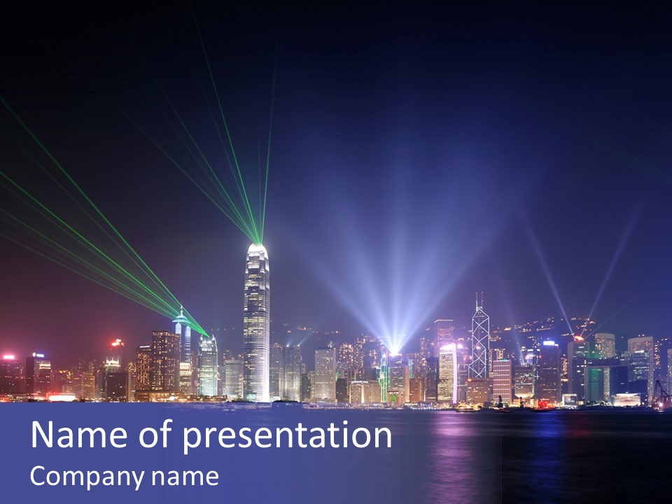 Sea Light Finance PowerPoint Template