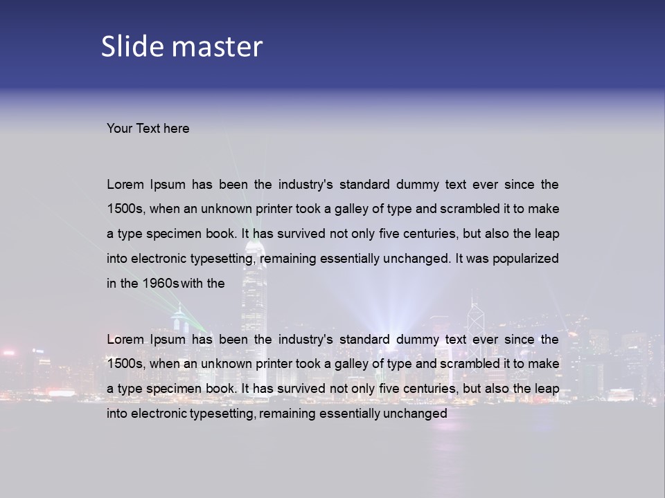 Sea Light Finance PowerPoint Template