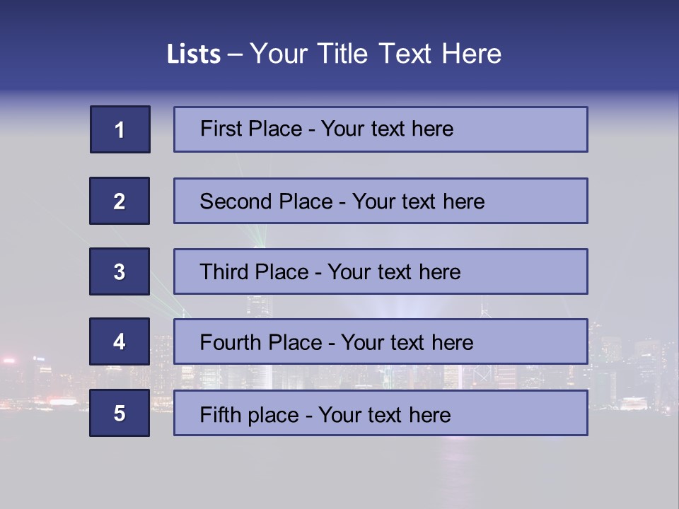 Sea Light Finance PowerPoint Template