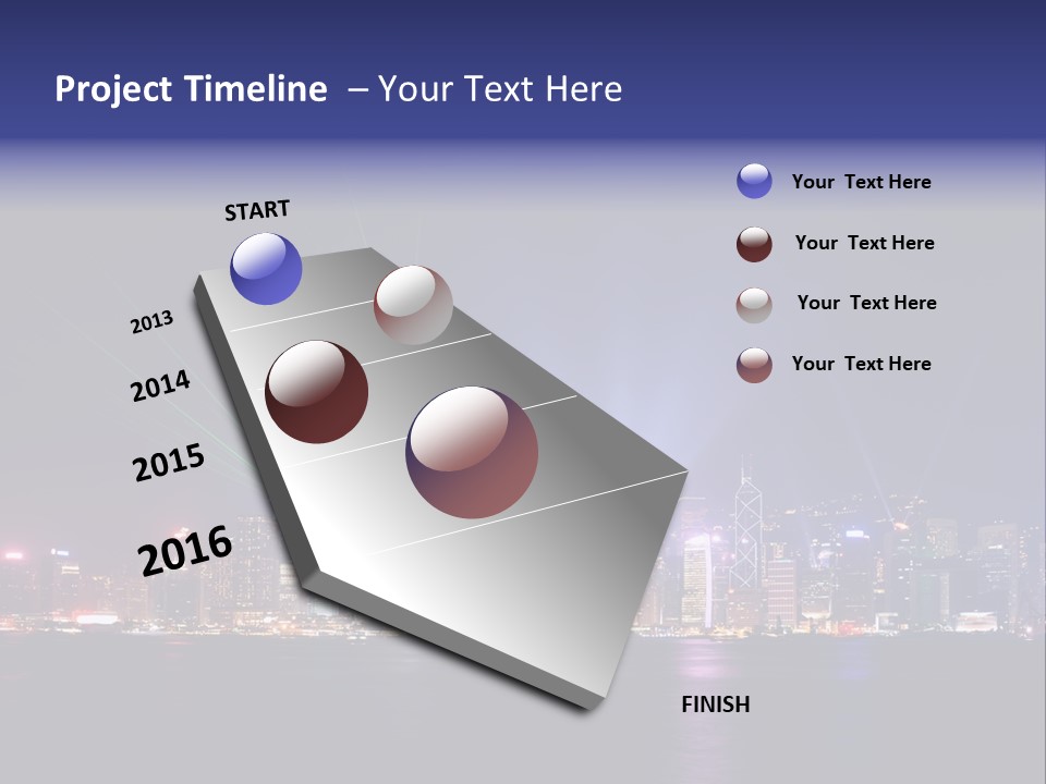 Sea Light Finance PowerPoint Template