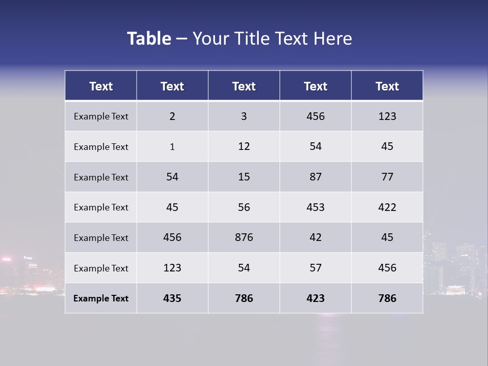 Sea Light Finance PowerPoint Template