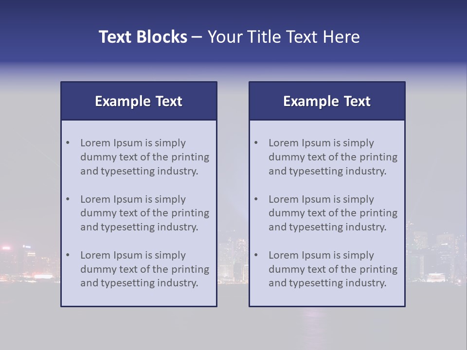 Sea Light Finance PowerPoint Template