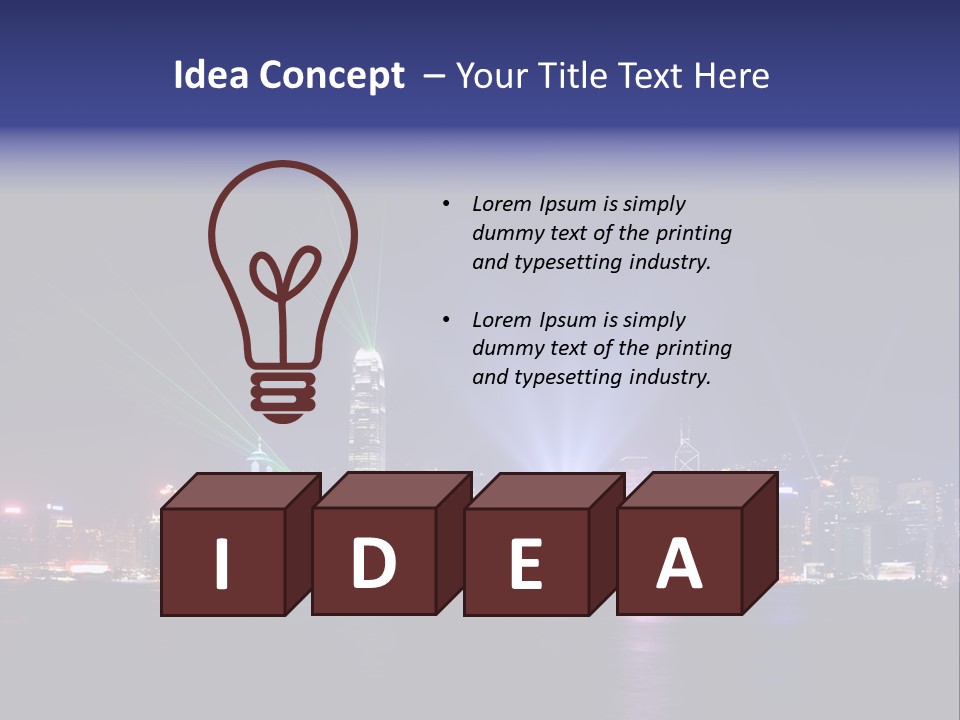 Sea Light Finance PowerPoint Template