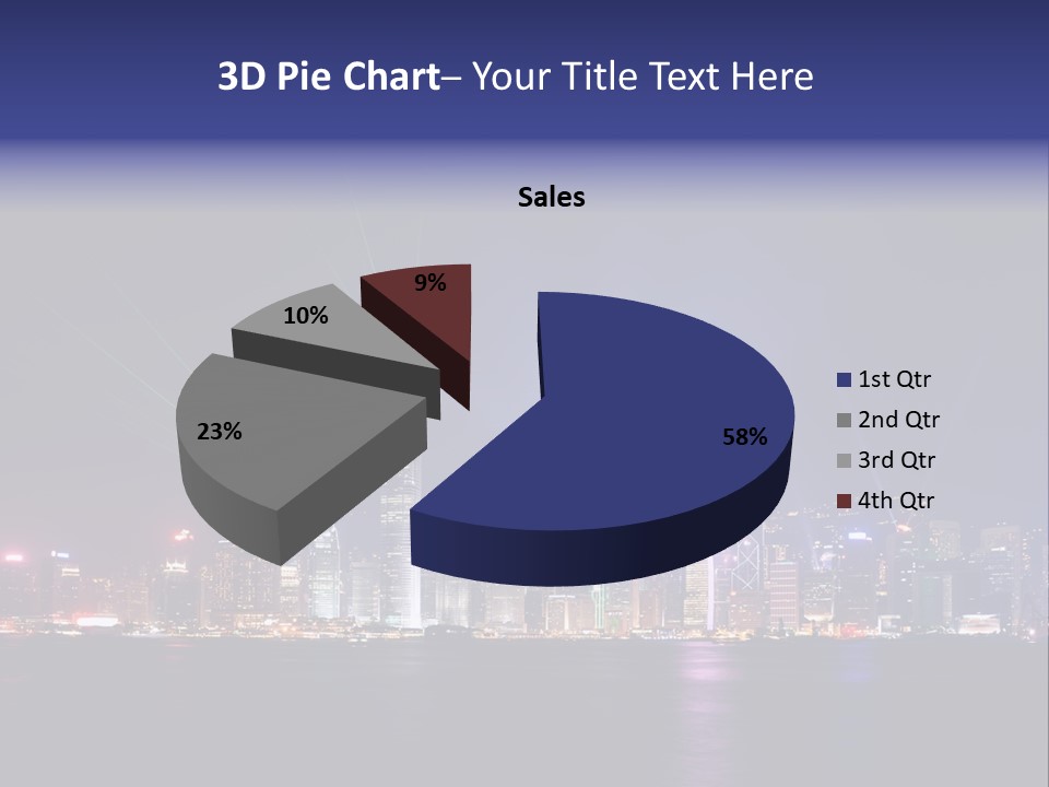 Sea Light Finance PowerPoint Template