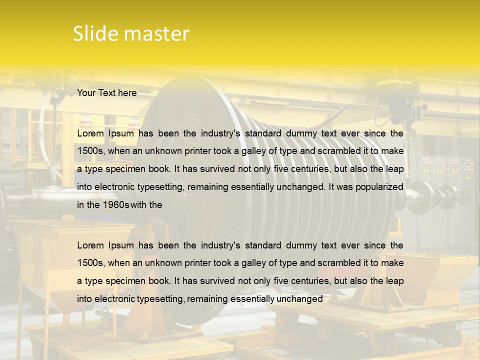 Manufacturing Electricity Technology PowerPoint Template