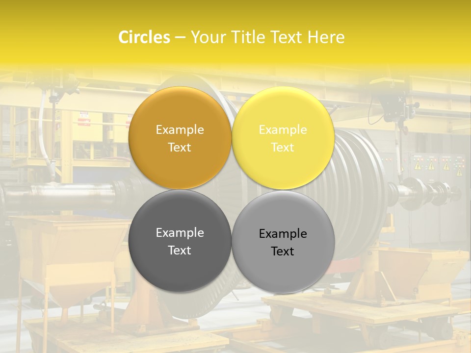 Manufacturing Electricity Technology PowerPoint Template