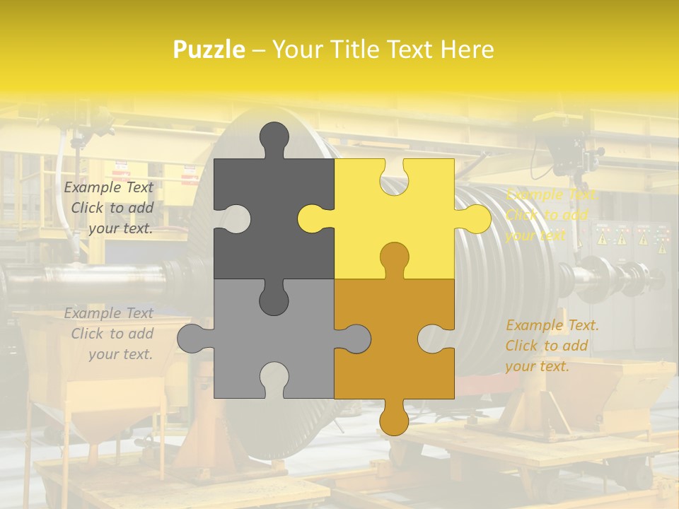 Manufacturing Electricity Technology PowerPoint Template