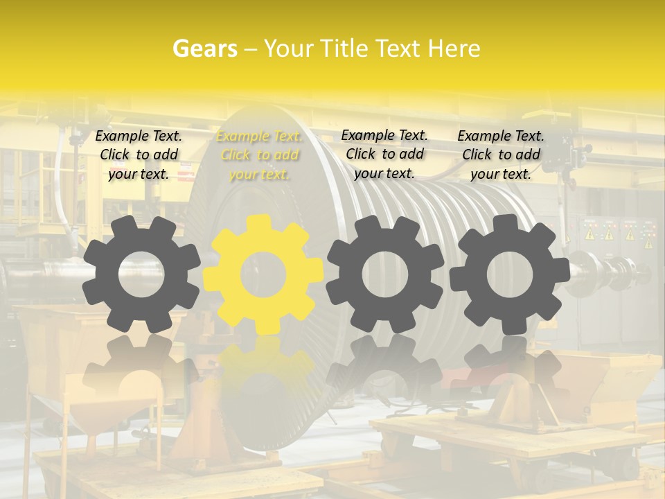 Manufacturing Electricity Technology PowerPoint Template
