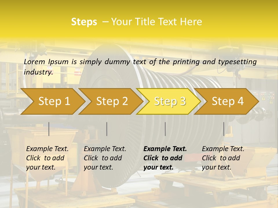 Manufacturing Electricity Technology PowerPoint Template