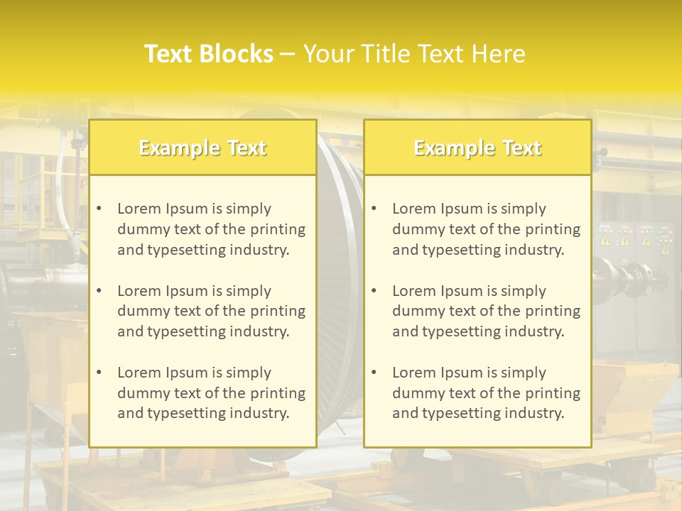 Manufacturing Electricity Technology PowerPoint Template