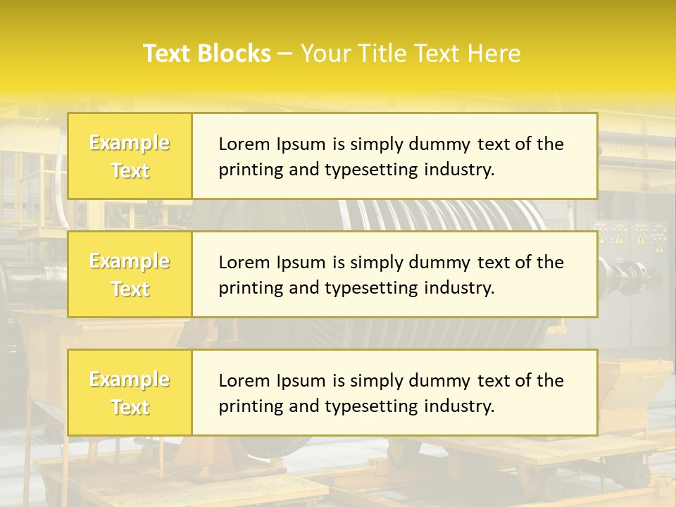 Manufacturing Electricity Technology PowerPoint Template