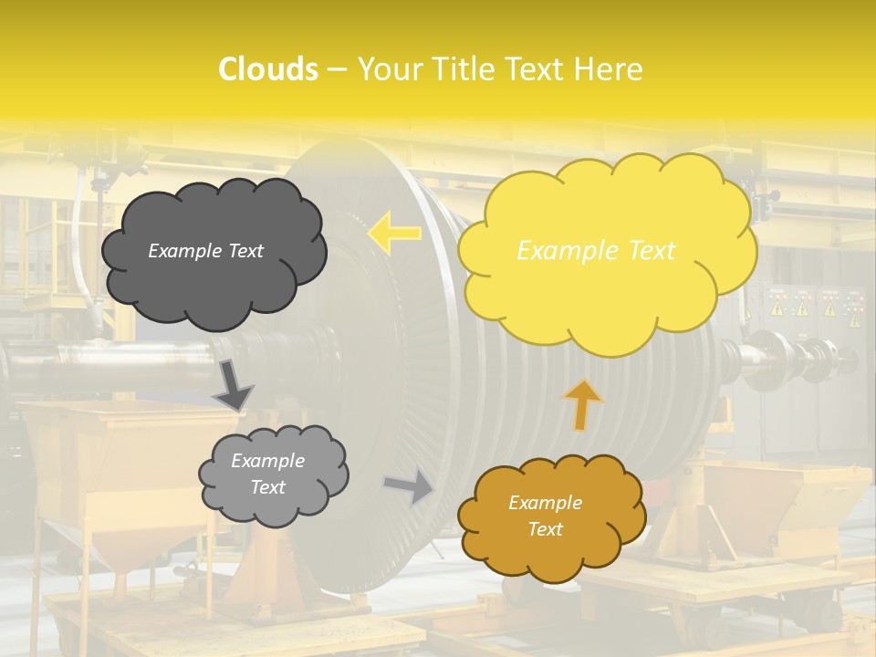 Manufacturing Electricity Technology PowerPoint Template