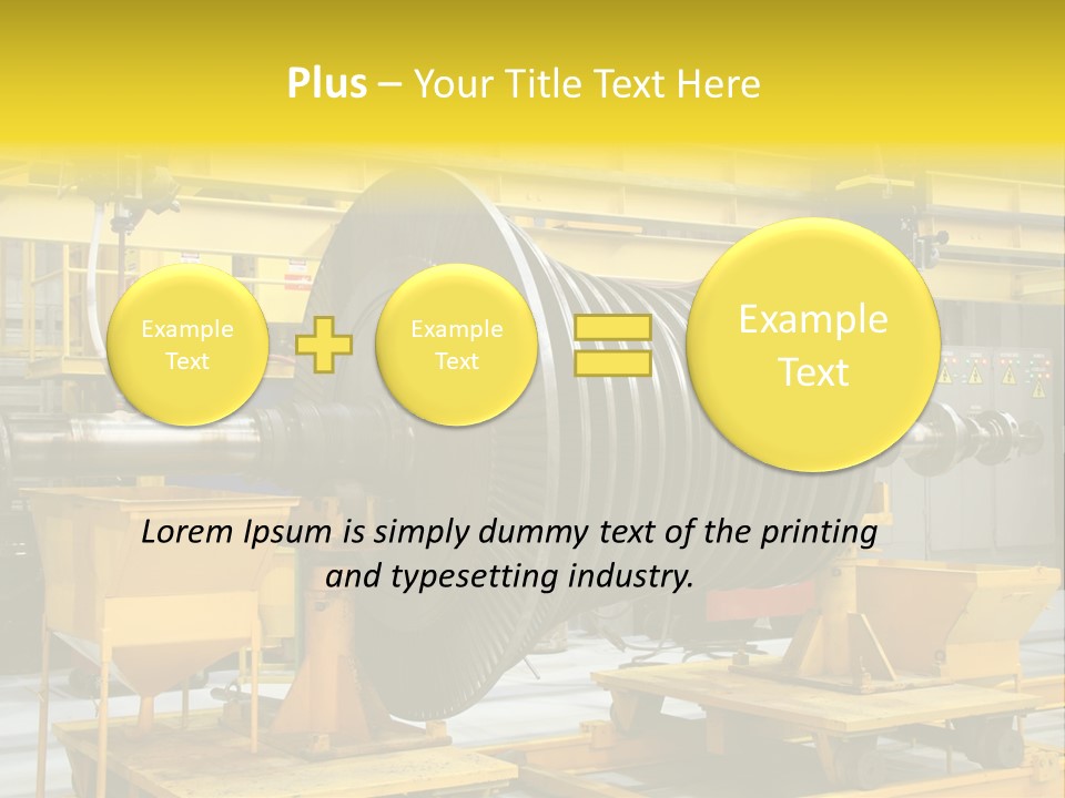 Manufacturing Electricity Technology PowerPoint Template